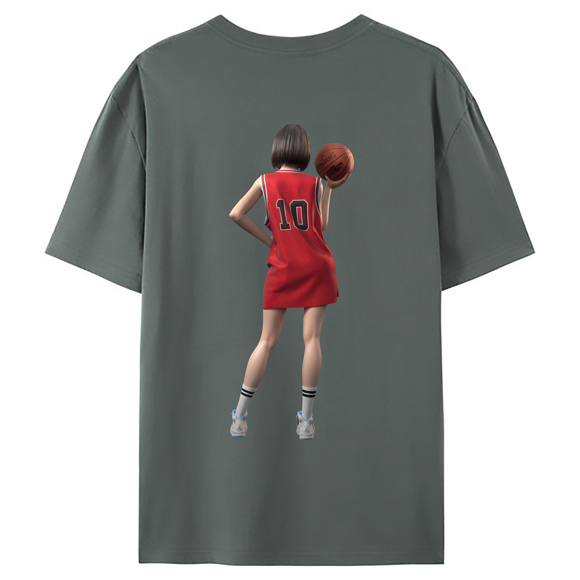 （画像用） SLAM DUNK／スラムダンク 綿100％ メンズ半袖Tシャツ（バックプリント） 通気性
